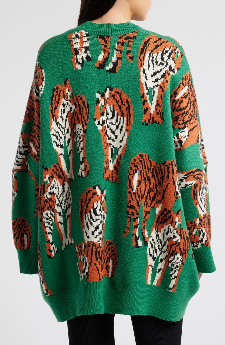 Dressed in Lala Tiger Tales Oversize Cardigan, Alternate, color, Tiger Tales