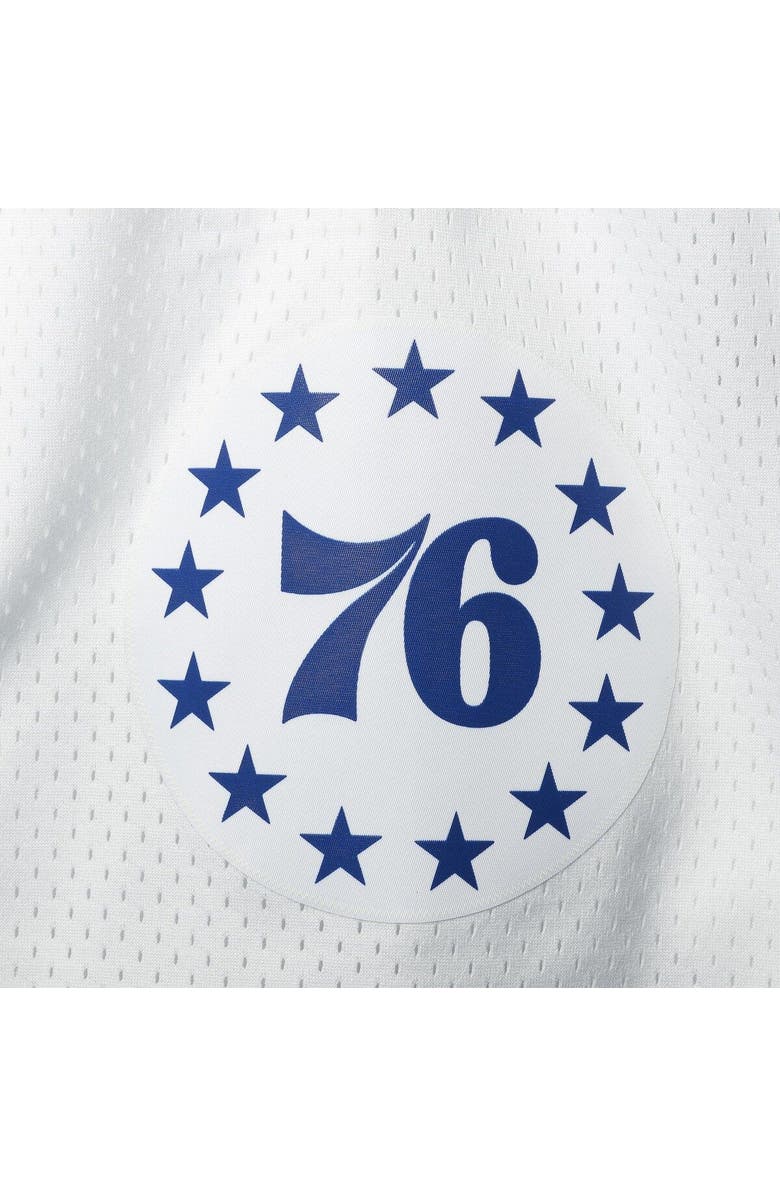 Mitchell & Ness Men's Mitchell & Ness White Philadelphia 76ers 2003-04 Hardwood Classics Swingman Shorts, Alternate, color, 