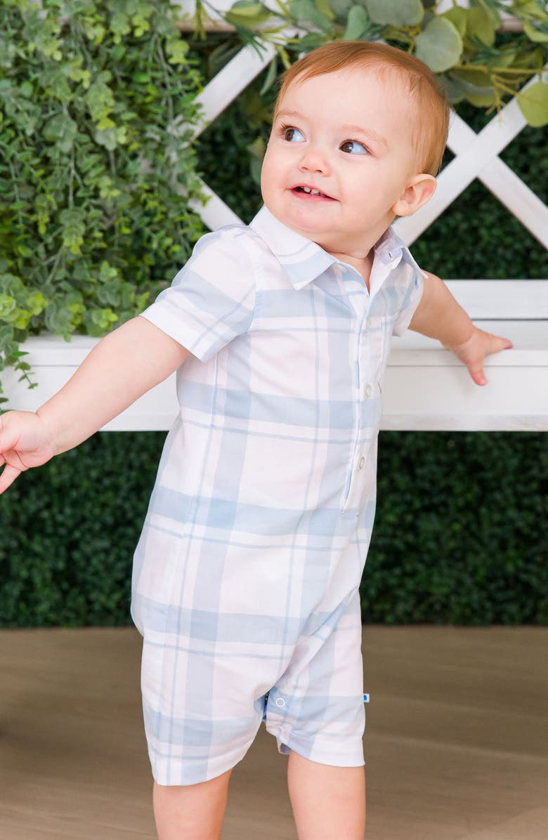 RuggedButts Windowpane Romper, Alternate, color, 