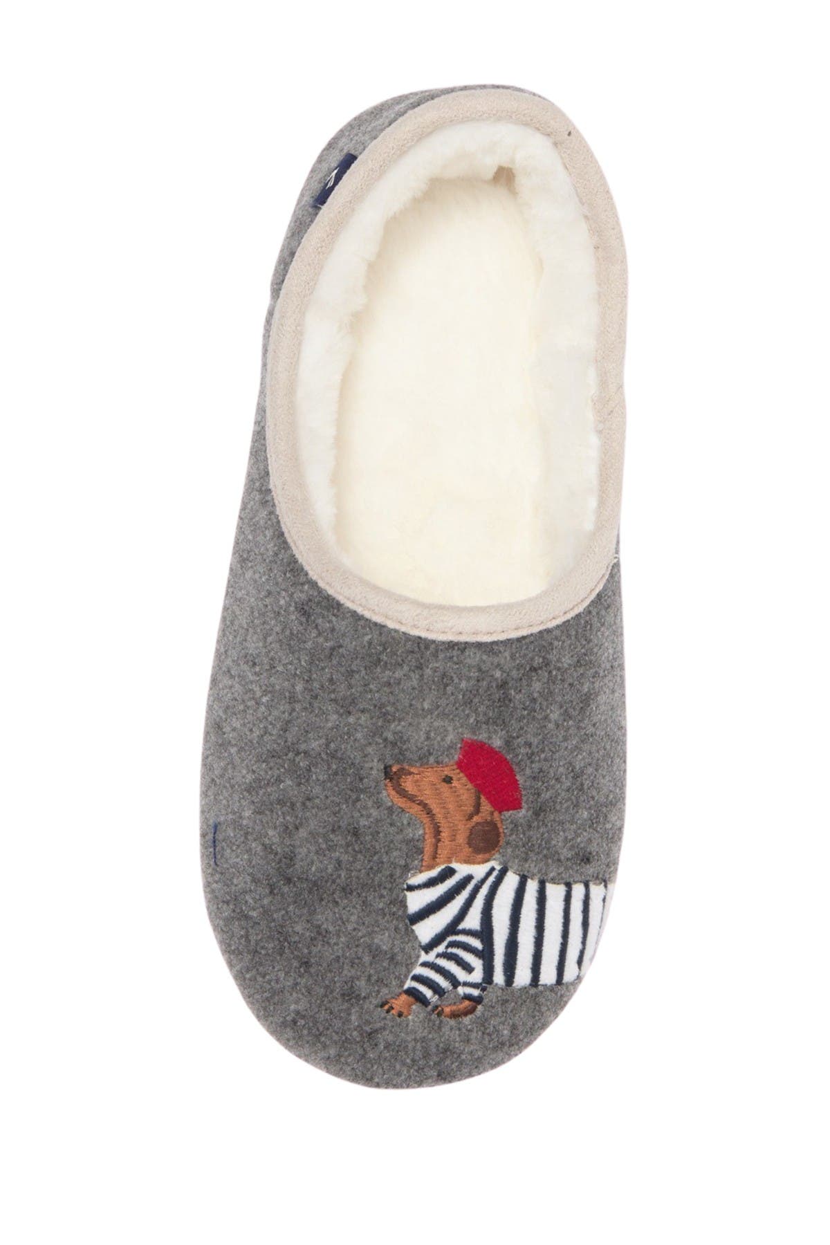 Slippet Faux Fur Lined Slipper, Alternate, color, GREYDOG