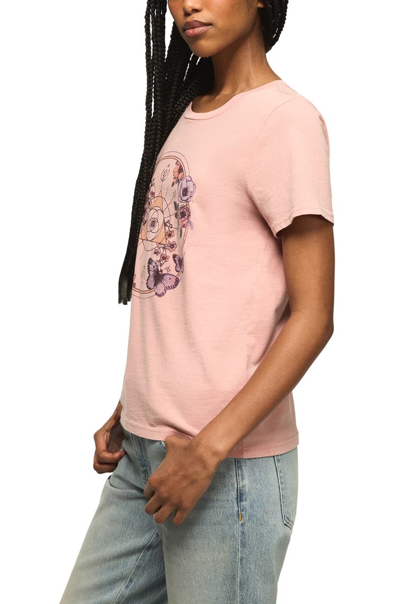 Lucky Brand Celestial Butterfly Graphic T-Shirt, Alternate, color, Mellow Rose