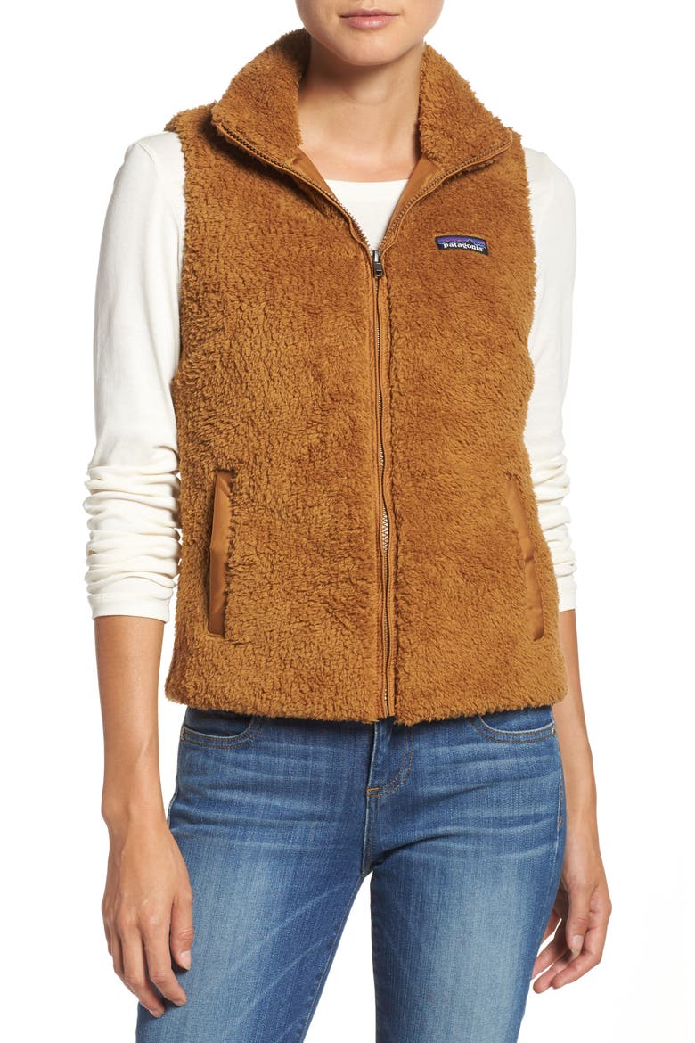 Los Gatos Fleece Vest, Main, color, BEAR BROWN