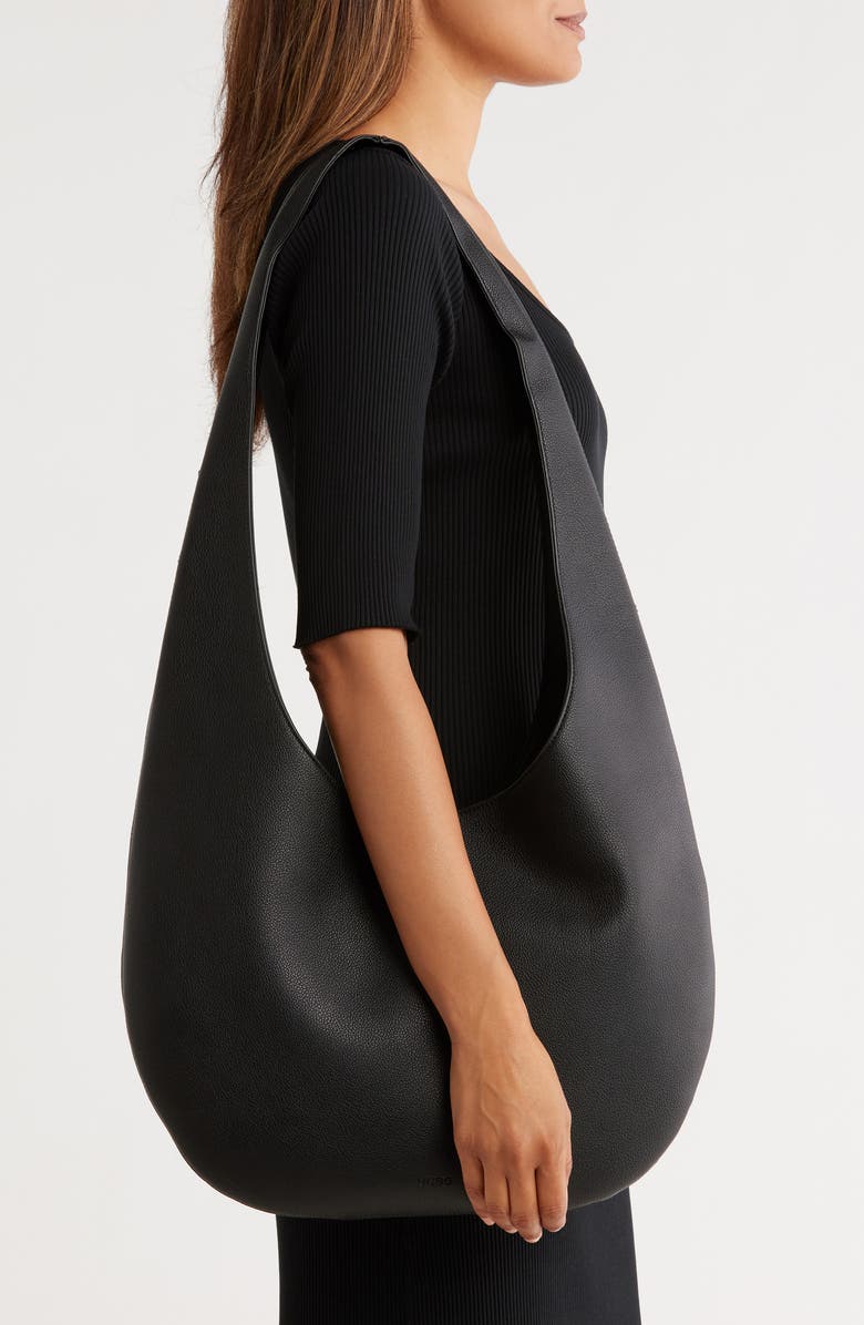 BCBG Large Hobo Bag, Alternate, color, Black