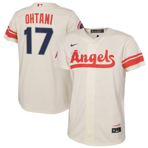 Youth Nike Shohei Ohtani Cream Los Angeles Angels 2022 City Connect Replica Player Jersey