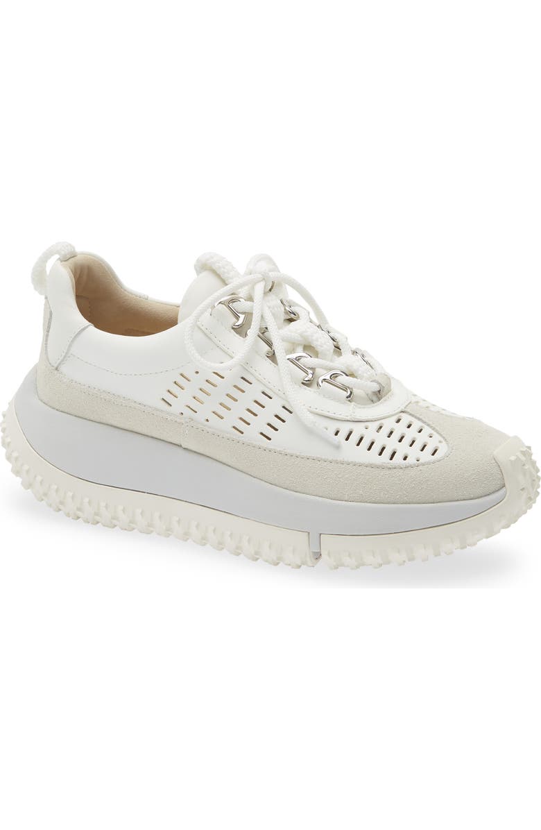 4CCCCEES Kapok Pinto Platform Sneaker, Main, color, White