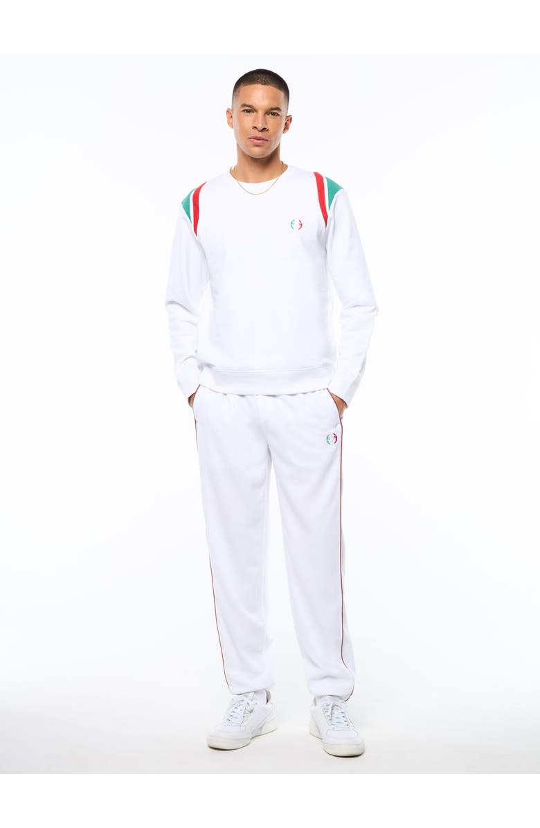 Sergio Tacchini Eredita Crewneck, Alternate, color, Brilliant White