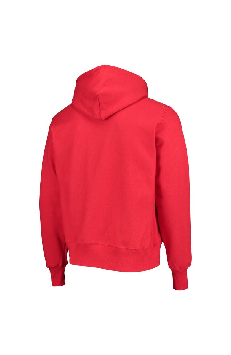 Champion Men's Champion Scarlet Nebraska Huskers Vault Logo Reverse Weave Pullover Hoodie, Alternate, color, Scarlet