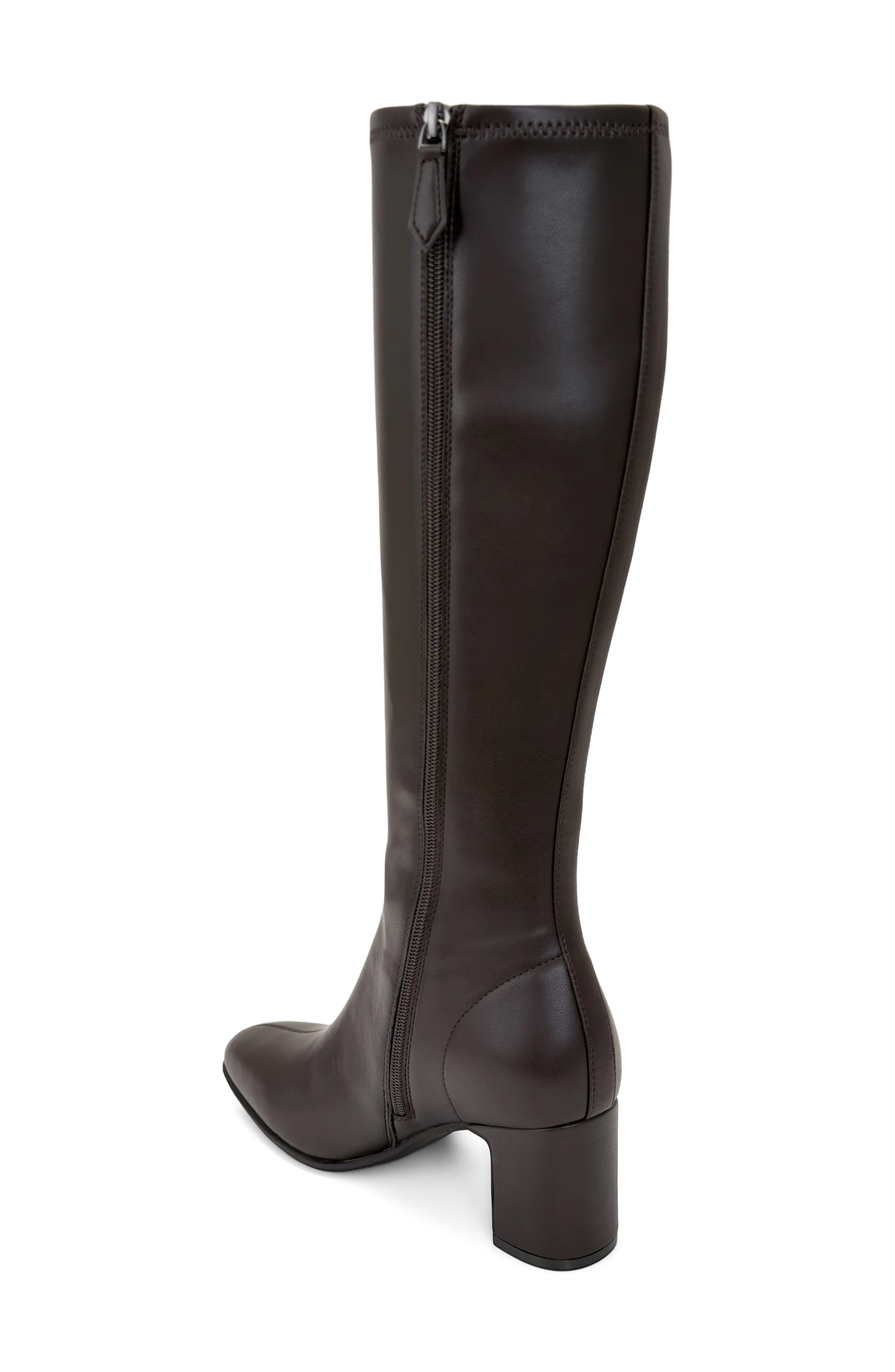Millie Faux Leather Knee High Boot, Alternate, color, BRN BROWN