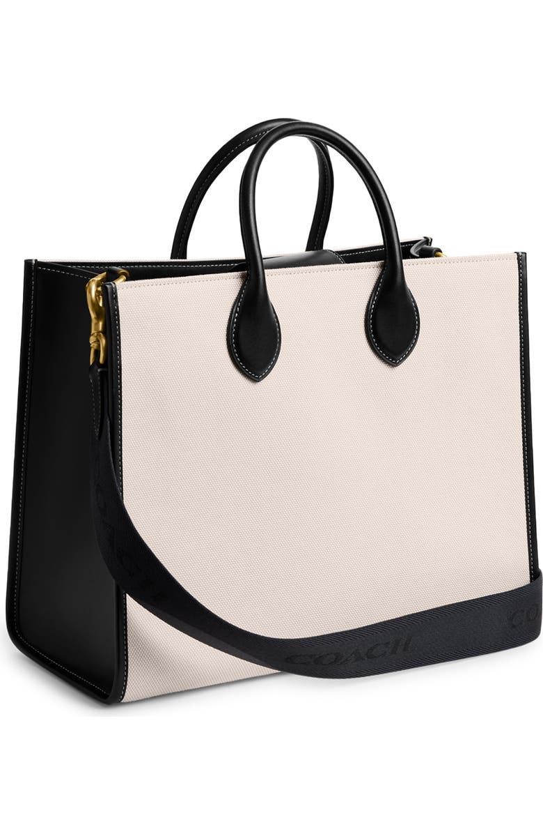 COACH Ace Canvas & Leather Tote, Alternate, color,