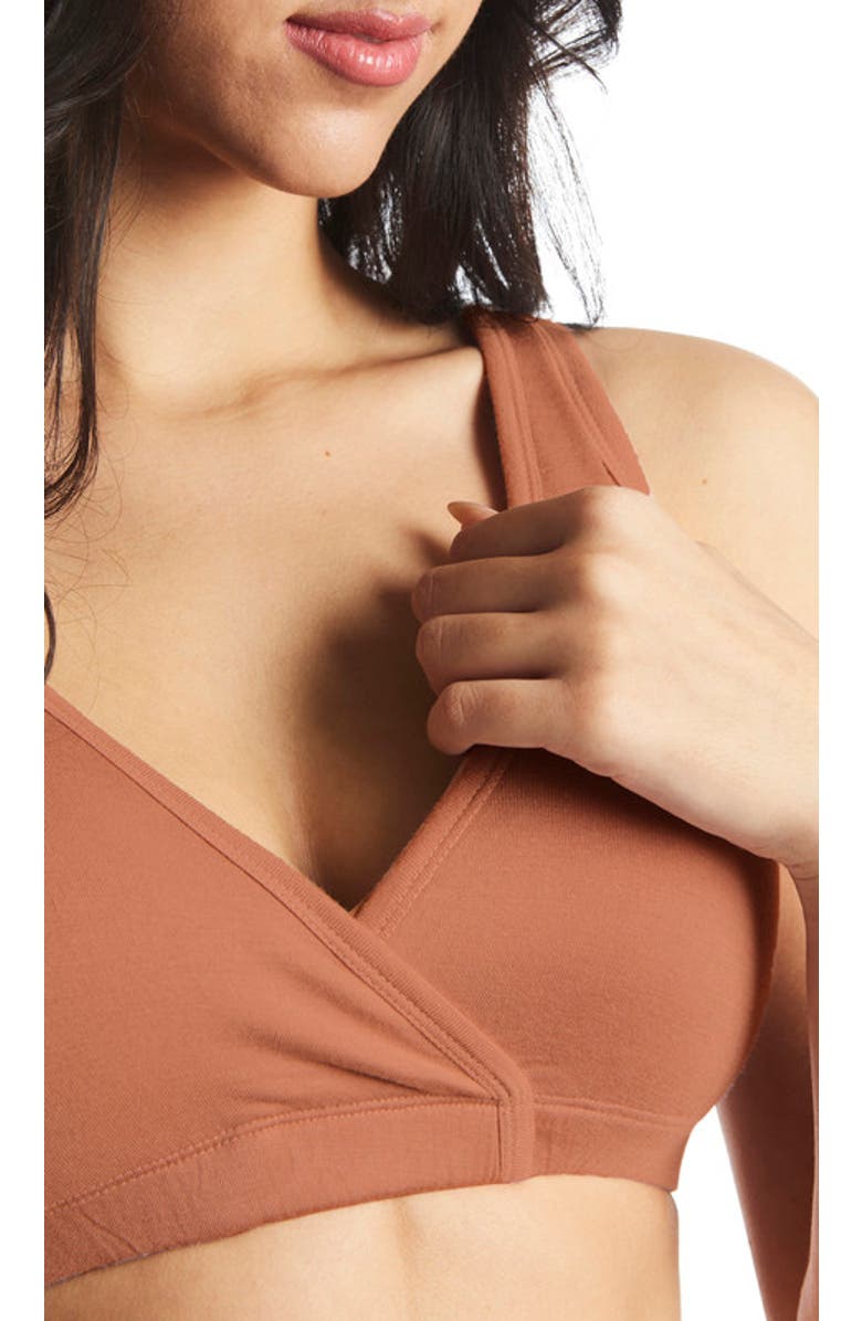 Everly Grey Paisley During & After 3-Piece Maternity/Nursing Sleep Bras, Alternate, color, Daisies