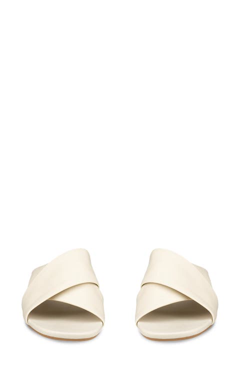 Astrid Leather Wedge Mule Sandal