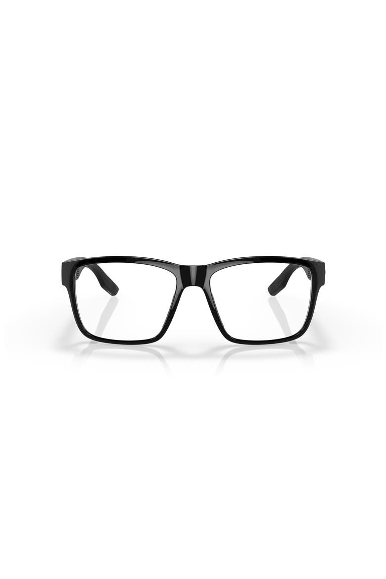 57mm Square optical glasses, Alternate, color, Black