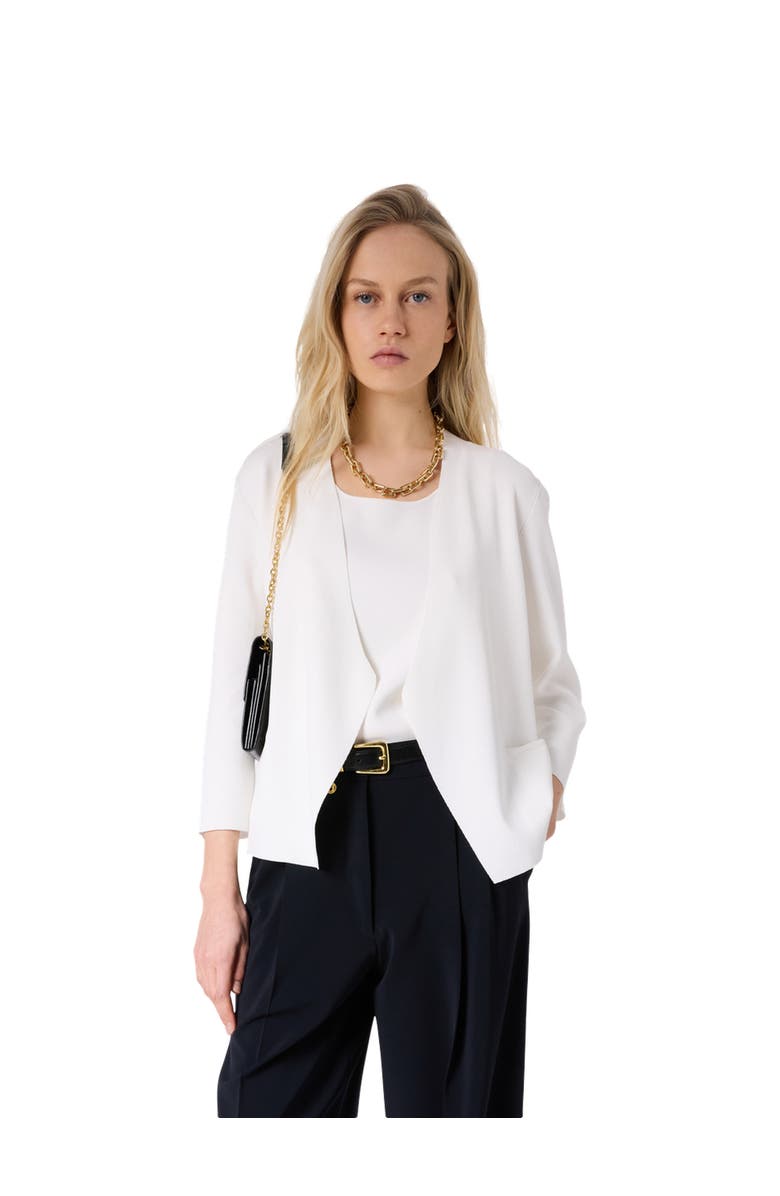 GERARD DAREL Lynaya 3/4 Sleeve Open Front Cardigan, Main, color, White