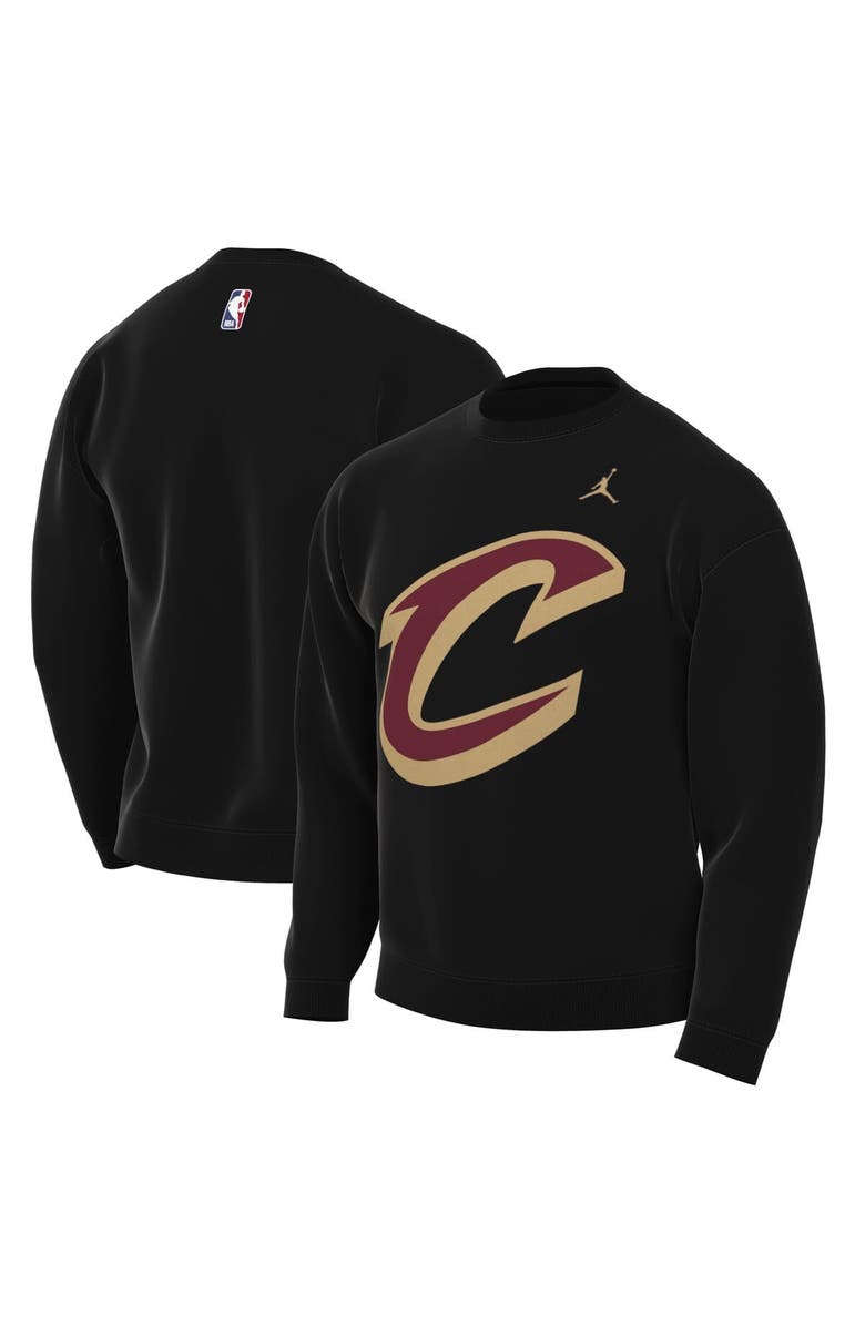 Jordan Brand Men's Jordan Brand Black Cleveland Cavaliers Statement Edition Sweatshirt, Main, color, Black