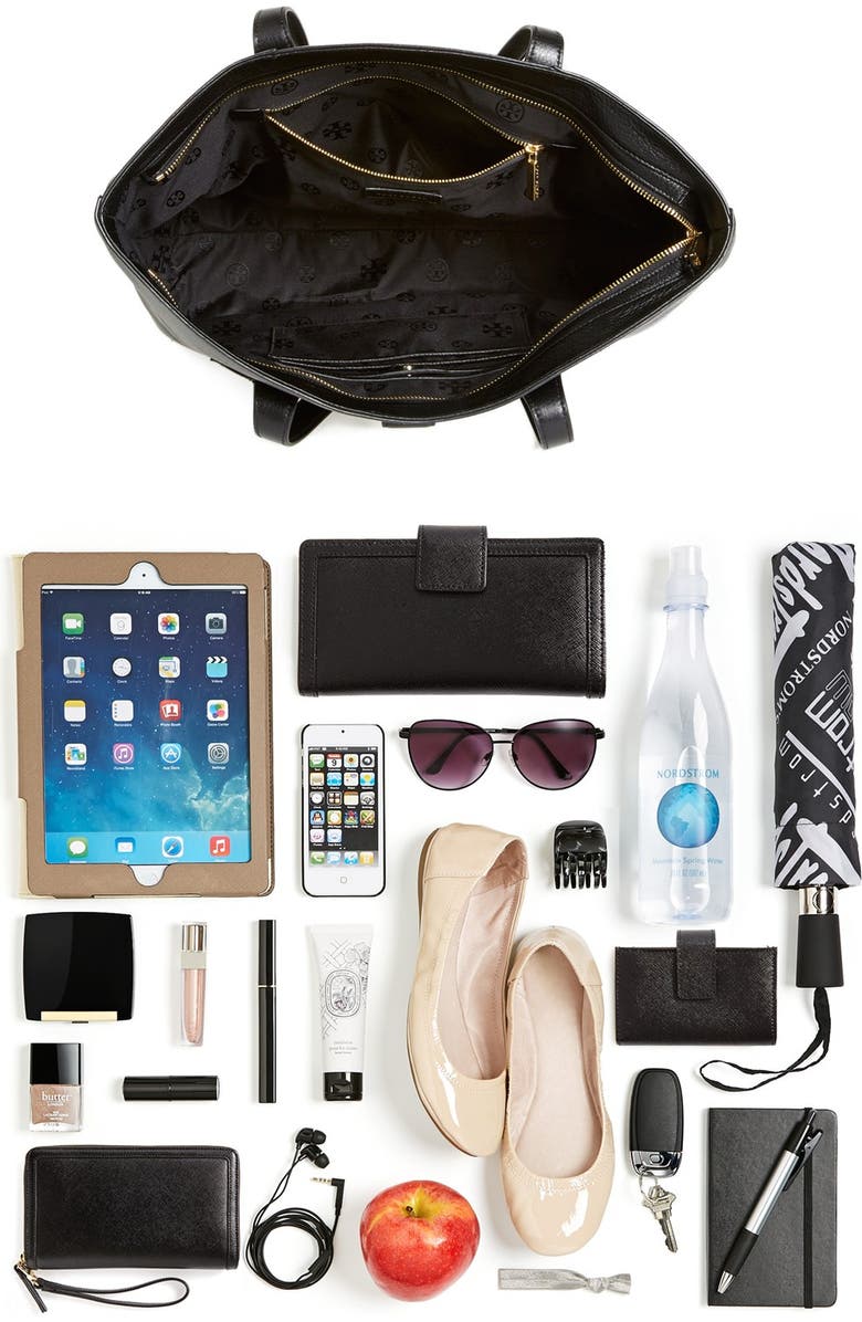 Tory Burch 'Plaque' Tote, Alternate, color,