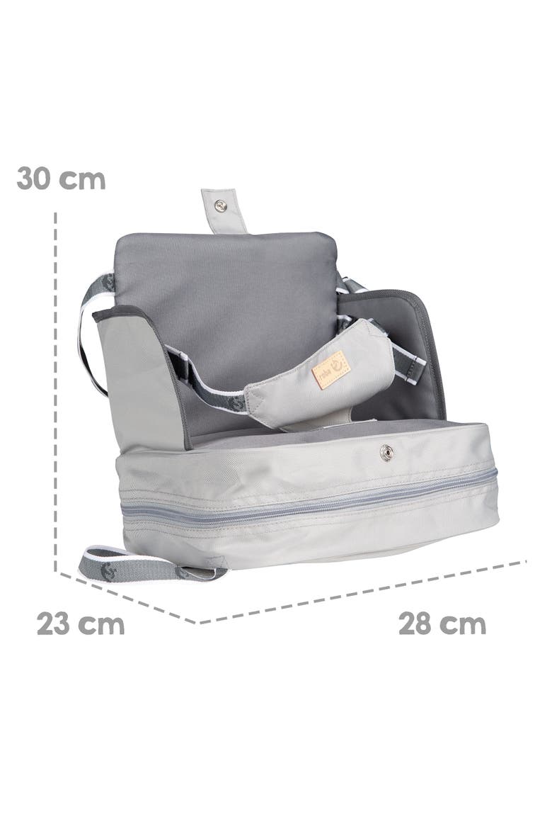 Kids Inflatable Booster Seat with Raised Sides, Little Stars, Alternate, color, Gray