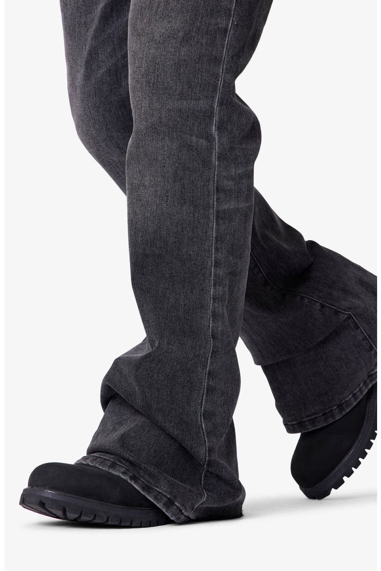 Super Flare Jeans, Alternate, color, VINTAGE BLACK