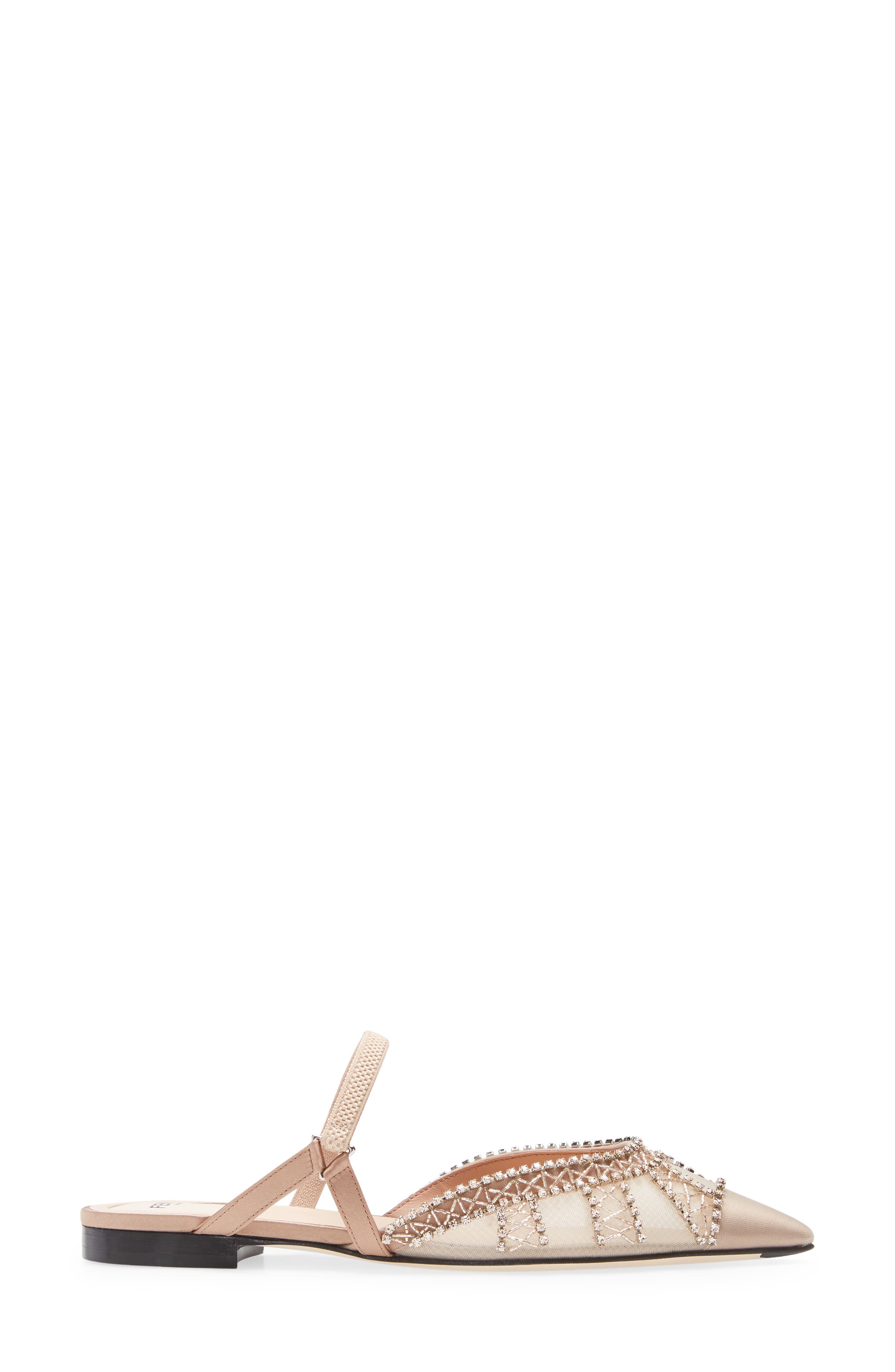 Fendi Colibri Crystal Embellished Mule, Alternate, color, 