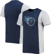 REFRIED APPAREL Men's Refried Apparel Navy/Heathered Gray Tennessee Titans Sustainable Split T-Shirt