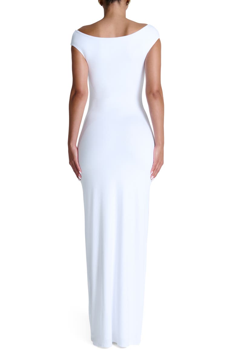 Naked Wardrobe Off the Shoulder Maxi Dress, Alternate, color, 