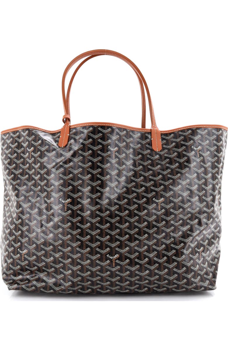 Pre-Owned Goyard Saint Louis Tote Coated Canvas GM, Alternate, color, Brown