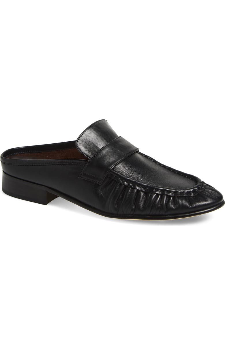 Tony Bianco Glacier Loafer Mule, Main, color, Black Venice