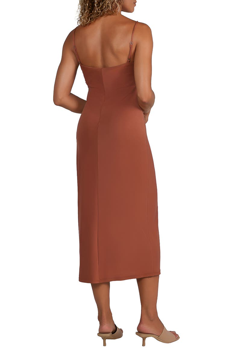 Brio Slip Dress, Alternate, color, CLAY