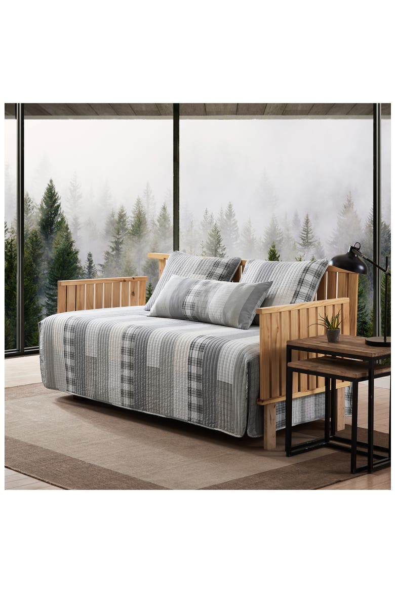 Fairview Twin Daybed Quilt & Sham Set, Alternate, color, GREY