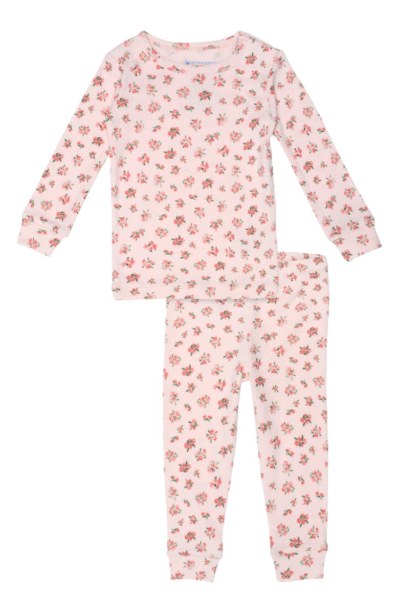 Magnetic Me Bouquet de Fleurs Magnetic Organic Cotton Pajamas, Main, color,