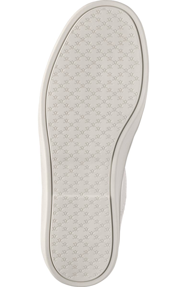 Johnston & Murphy Ashley Side Zip Sneaker, Alternate, color, White Suede/Glove Leather