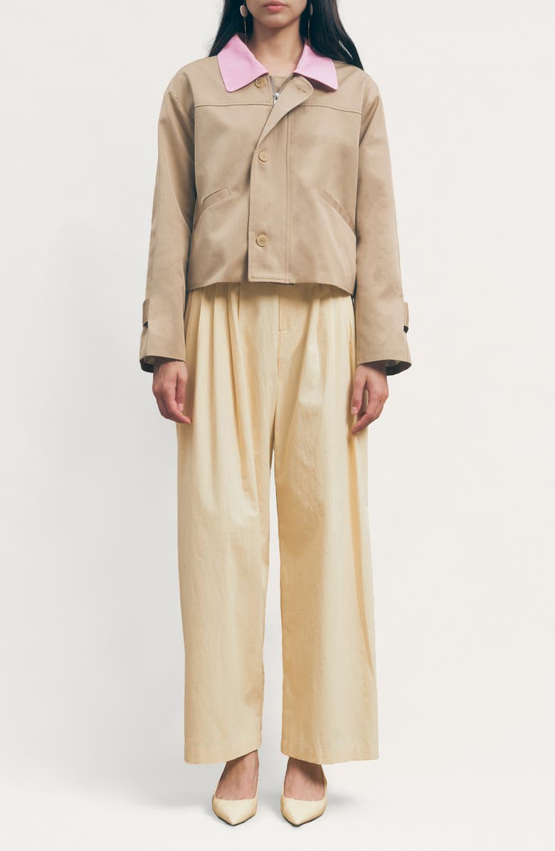 MAUDE CLUB Brooke Jacket, Alternate, color, Tan Pink