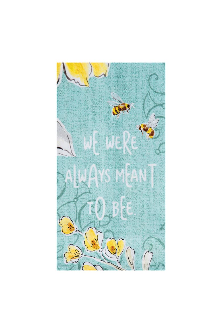 Always Meant To Be Printed Cotton Flour Sack Kitchen Towel, Main, color, White
