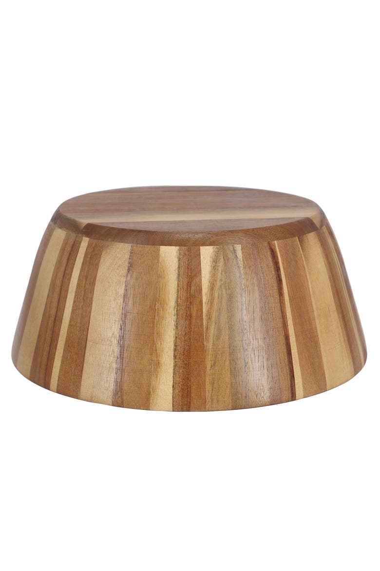 13.8 Inch Jumbo Acacia Wood Salad Bowl, Alternate, color, Acacia