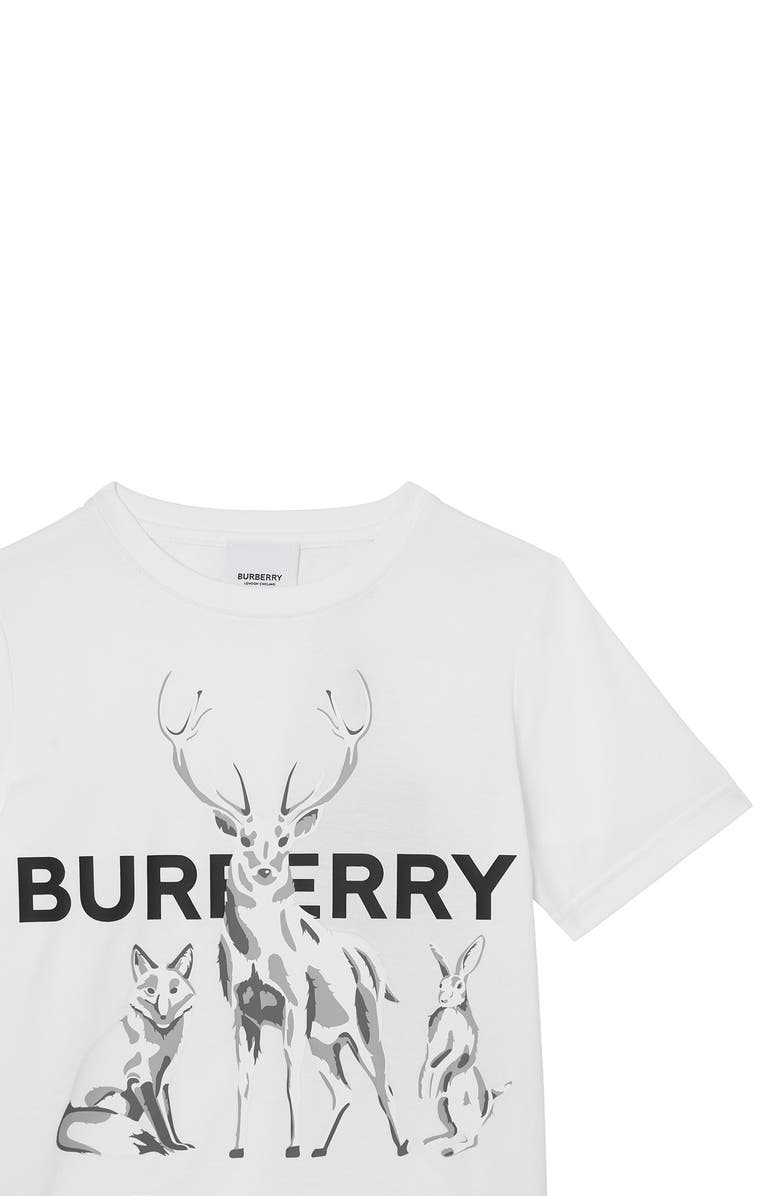 Burberry Kids' Hare, Stage & Fox Graphic Tee, Alternate, color, 