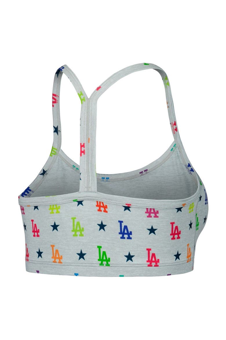 Women's Terez Gray Los Angeles Dodgers TLC Rainbow Bra, Alternate, color, Gray