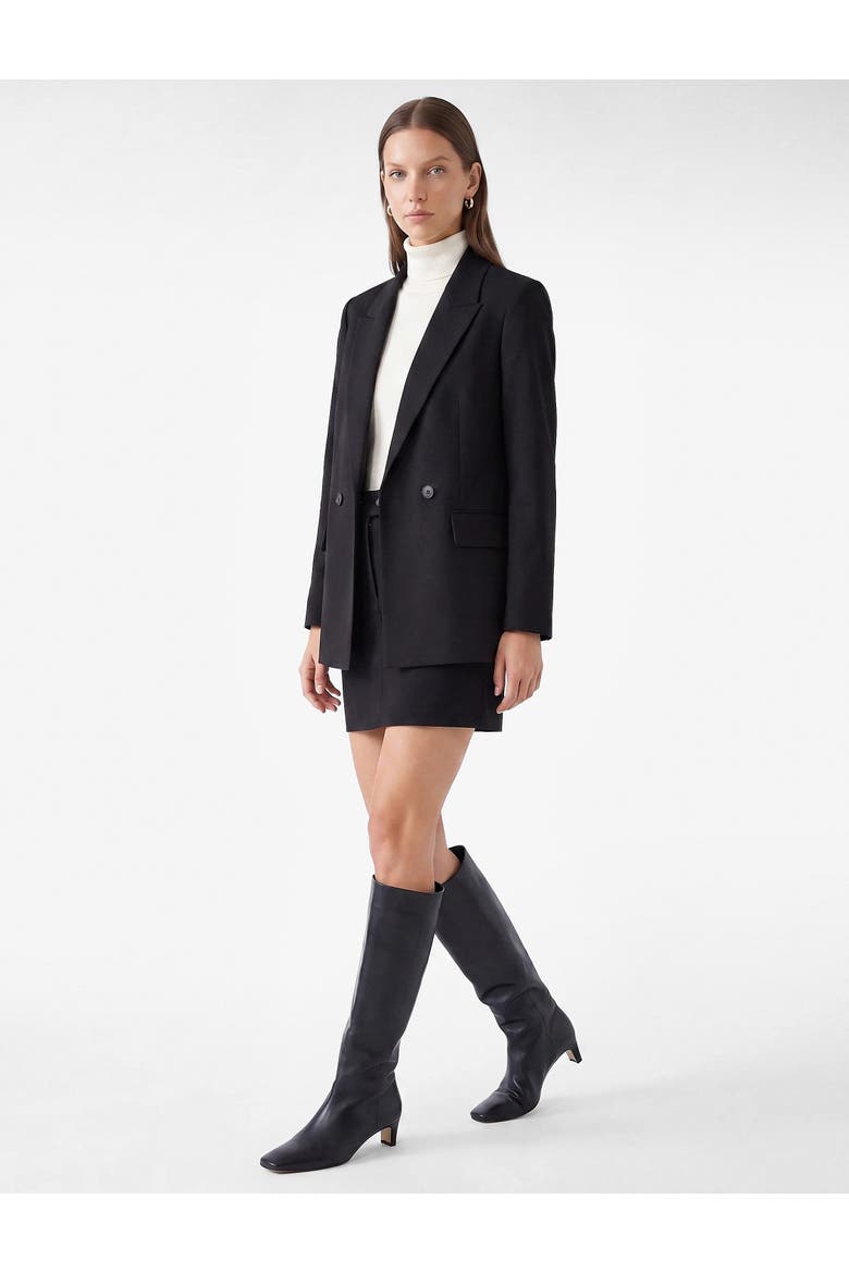 Wrap Blazer Jacket, Alternate, color, BLACK