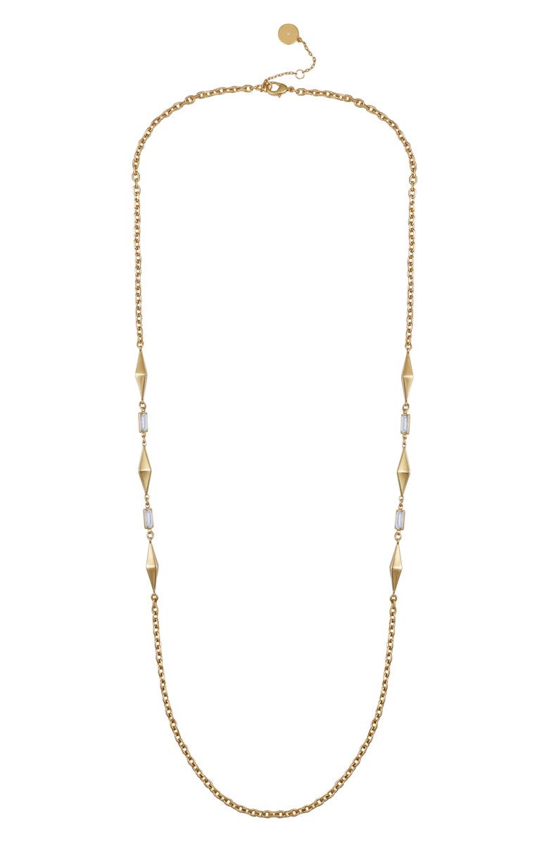Vince Camuto Station Chain Necklace, Alternate, color, Gold