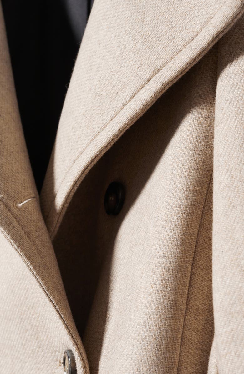 MANGO Longline Wool Blend Coat, Alternate, color, 