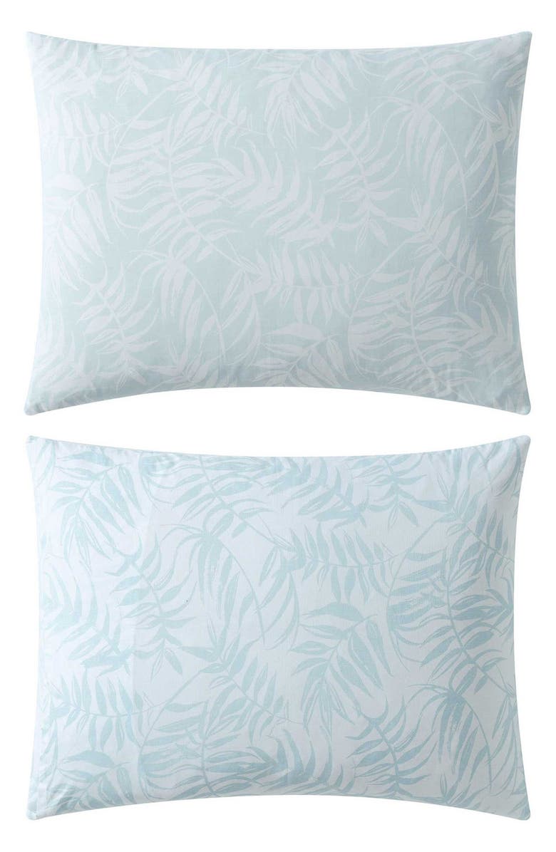 Tommy Bahama Art of Palms Cotton Duvet Cover Set, Alternate, color, Blue