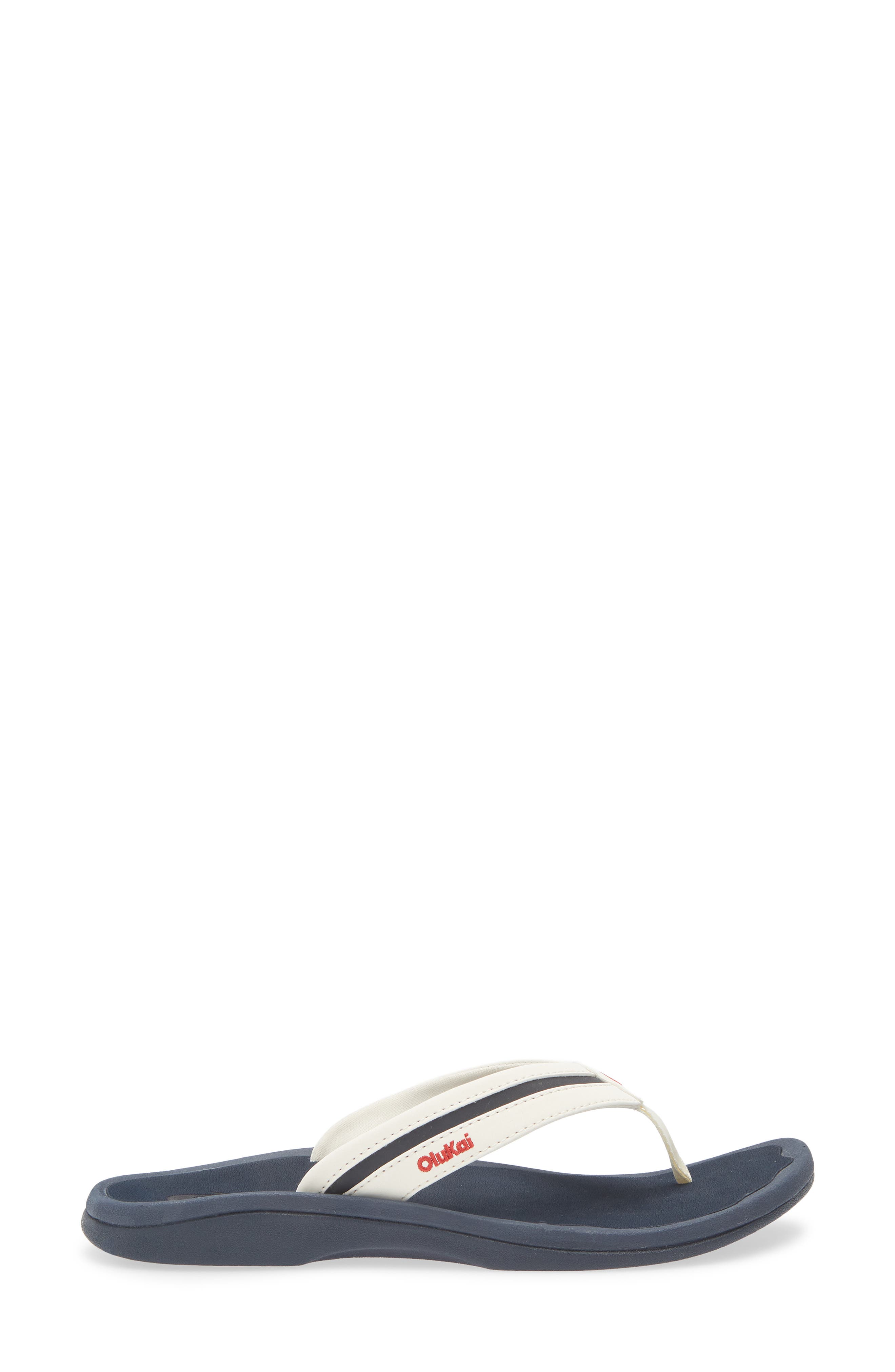 OluKai Ohana Plua Water Resistant Flip Flop, Alternate, color, White Sand/ Americana