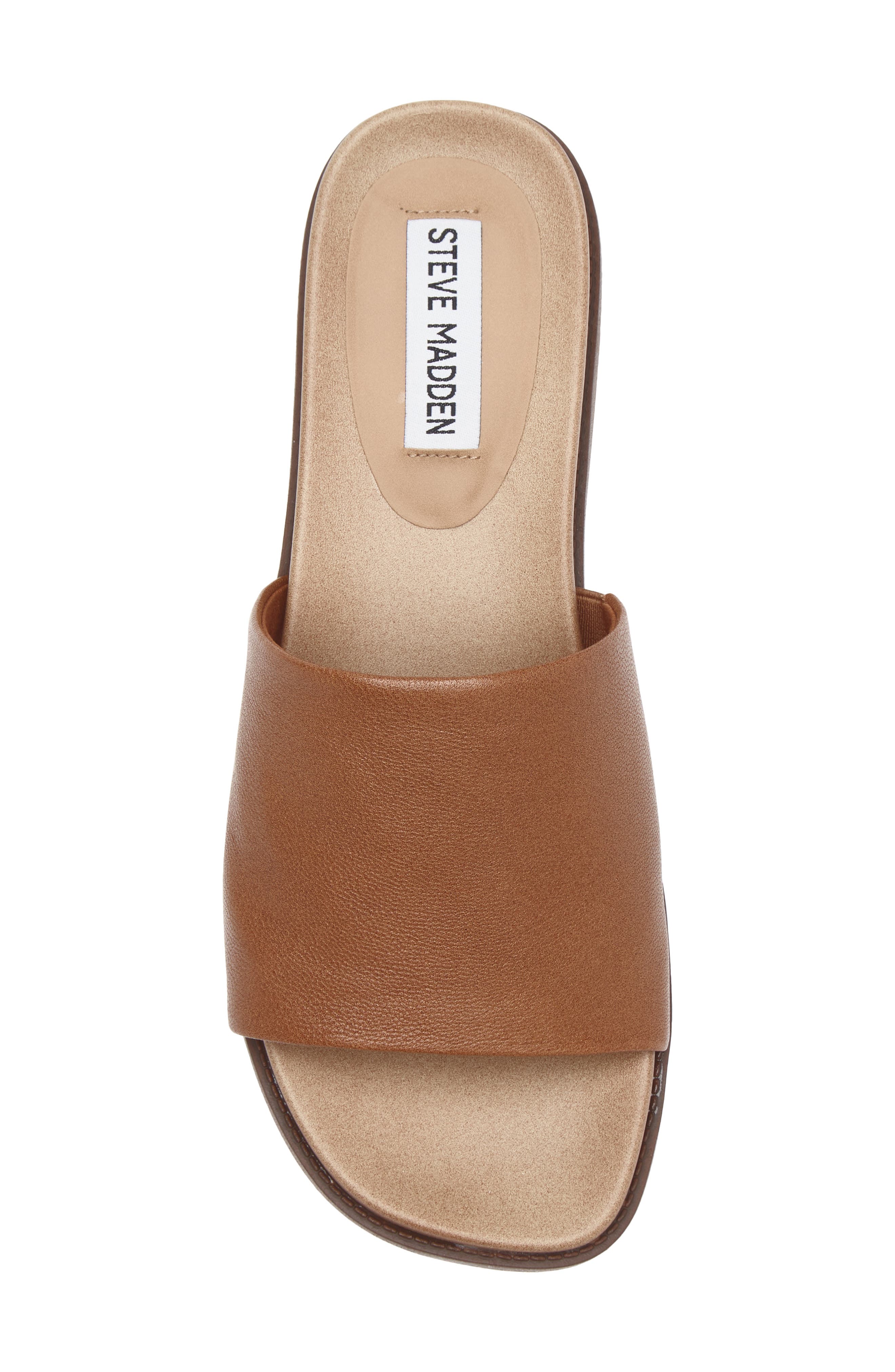 Robyn Platform Slide Sandal, Alternate, color, COGNAC LEATHER