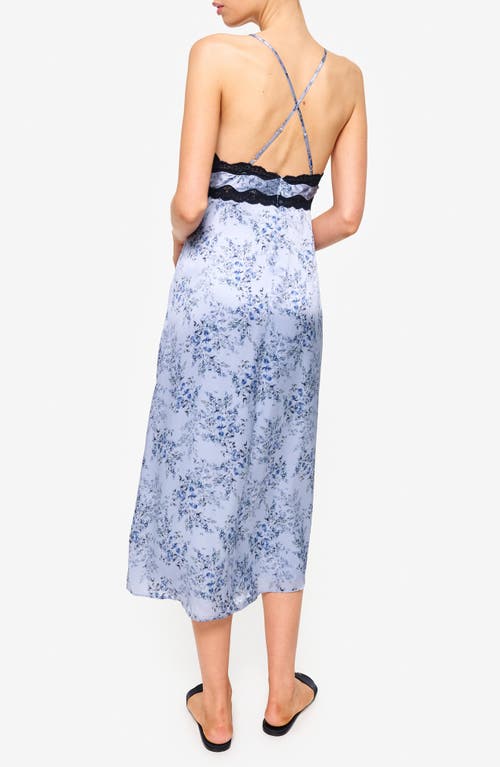 Cami Nyc Roya Floral Silk Midi Slipdress In Primavera Shadow