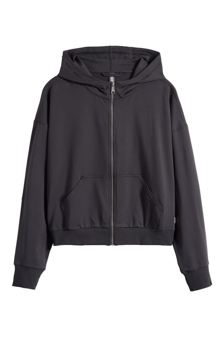 Halo Modern Zip Hoodie, Alternate, color, TRUE BLACK