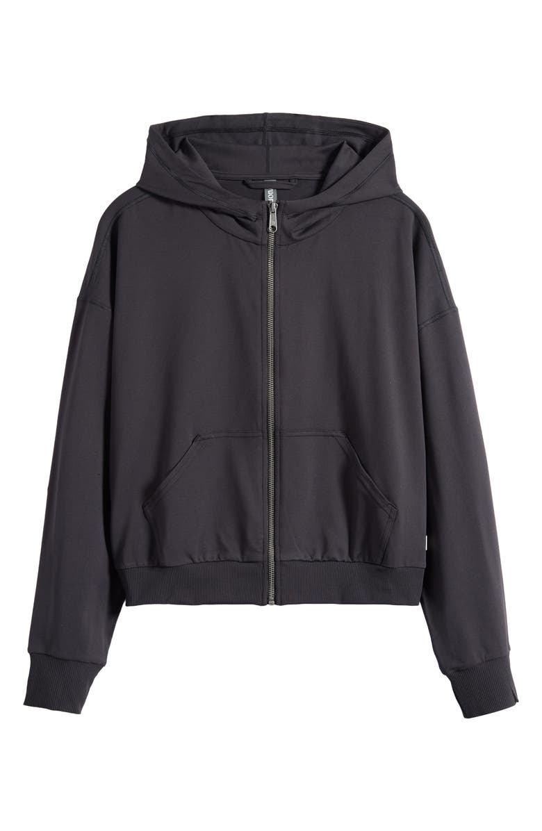 Vuori Halo Modern Zip Hoodie, Alternate, color, True Black