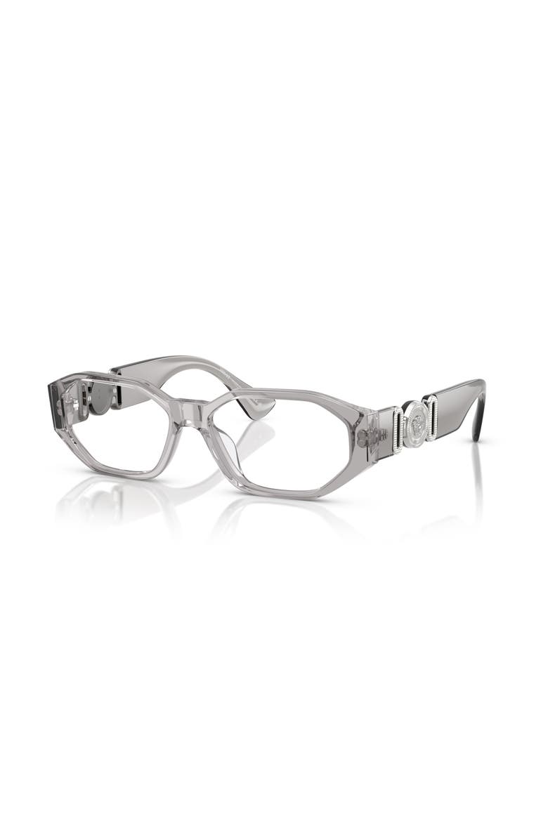 Versace 56mm Irregular optical glasses, Main, color, Grey