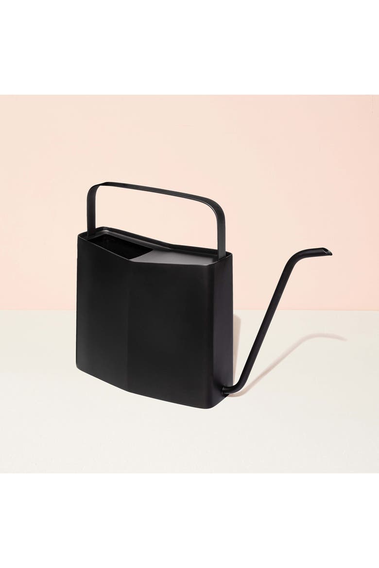 Metal Watering Can, Alternate, color, Matte Black