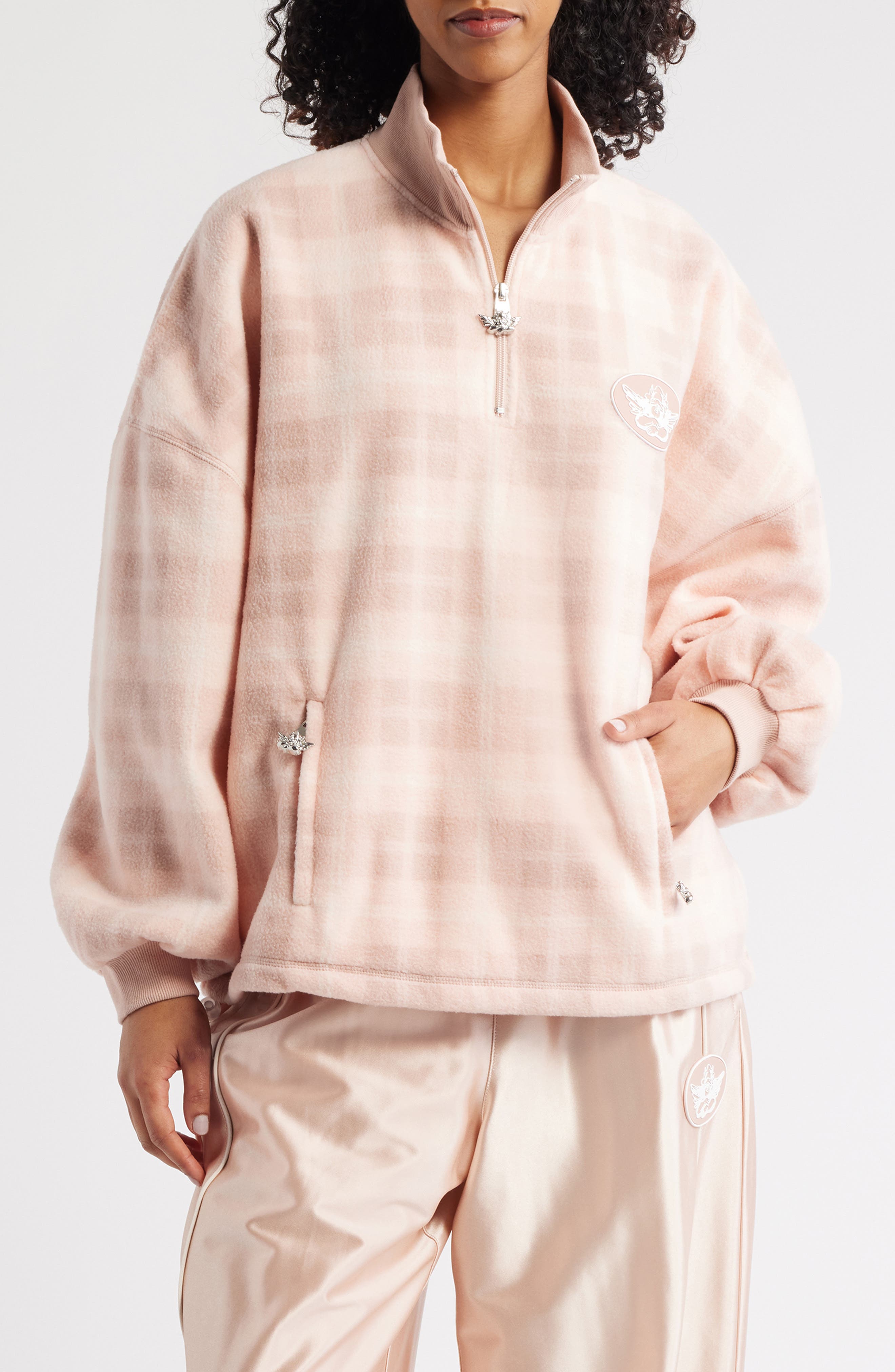 BOYS LIE Alex On My Team A1 Quarter Zip Pullover