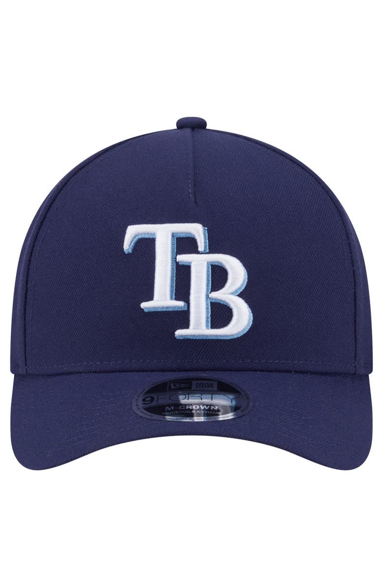 New Era Men's New Era Navy Tampa Bay Rays 9FORTY M-Crown Adjustable Hat, Alternate, color, Navy