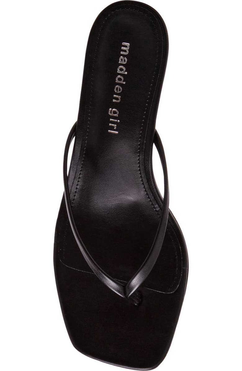 Madden Girl <p>Charlenne Kitten Heel Thong Sandal (Women)</p>, Alternate, color, Black Paris