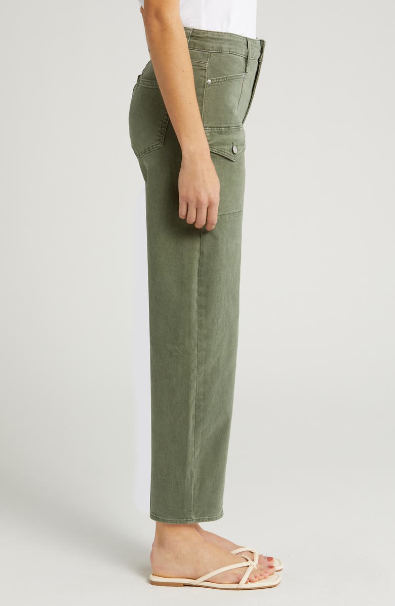PAIGE Alexis High Waist Tapered Cargo Jeans, Alternate, color,